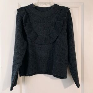 Old Navy Ruffle Cable Knit Sweater